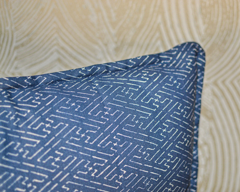 Pierre Frey Sapphire Blue Yozgat Cushion