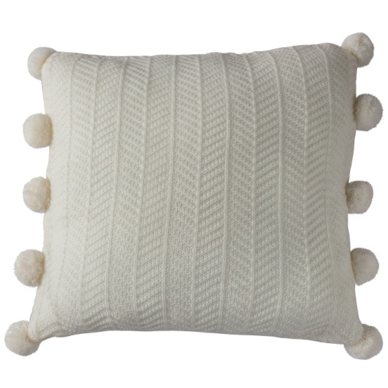 Large pom pom cushion hotsell